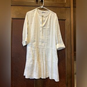 Vince women's linen blend drop waist dress size 8